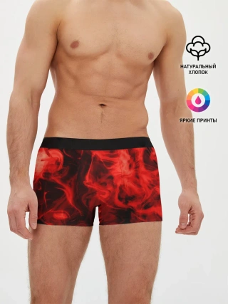 Мужские трусы боксеры / Красный дым
