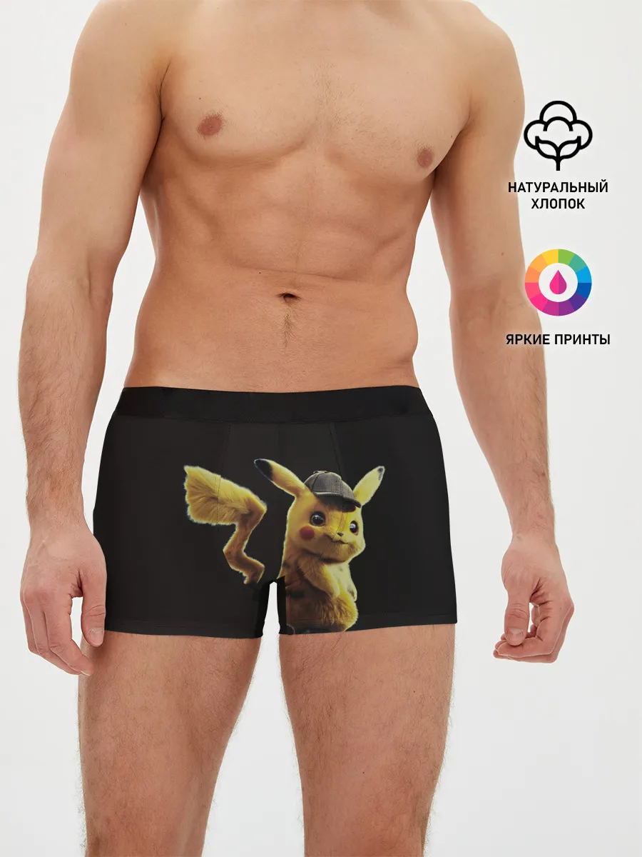 Мужские трусы боксеры / Детектив Пикачу
