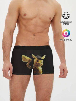 Мужские трусы боксеры / Детектив Пикачу