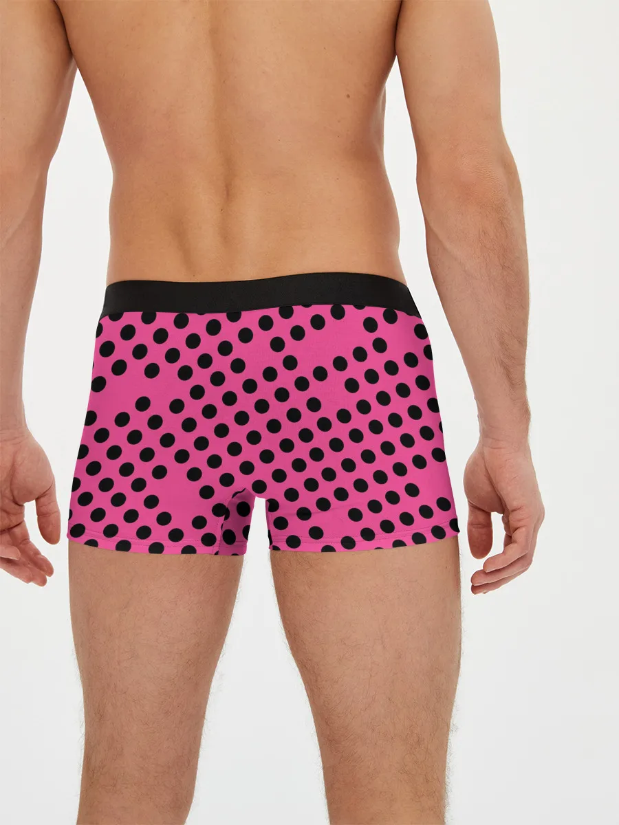 Мужские трусы боксеры / rolling stones pink logo