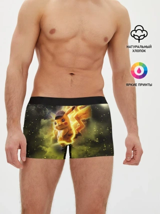 Мужские трусы боксеры / Детектив Пикачу