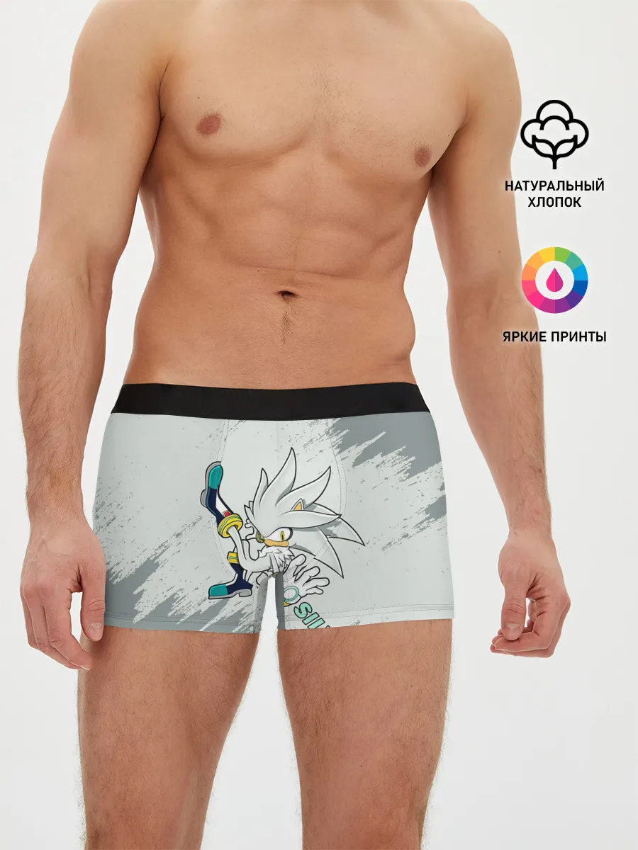Мужские трусы боксеры / SONIC SILVER