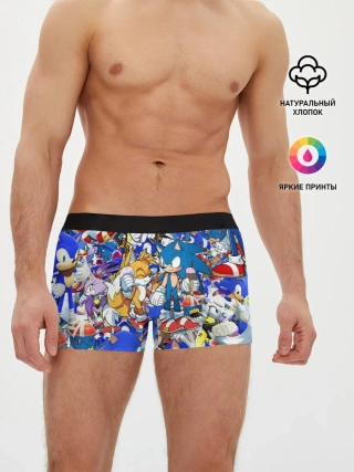 Мужские трусы боксеры / SONIC PATTERN | СОНИК