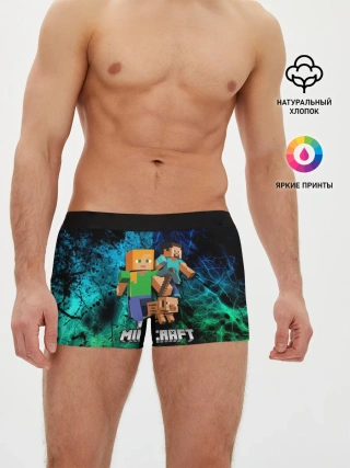 Мужские трусы боксеры / Minecraft / Майнкрафт