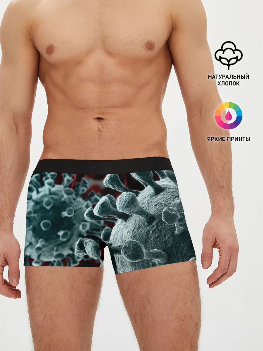 Мужские трусы боксеры / Коронавирус