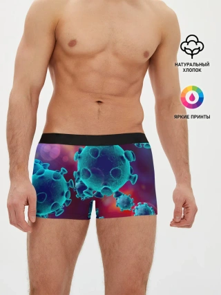 Мужские трусы боксеры / Коронавирус