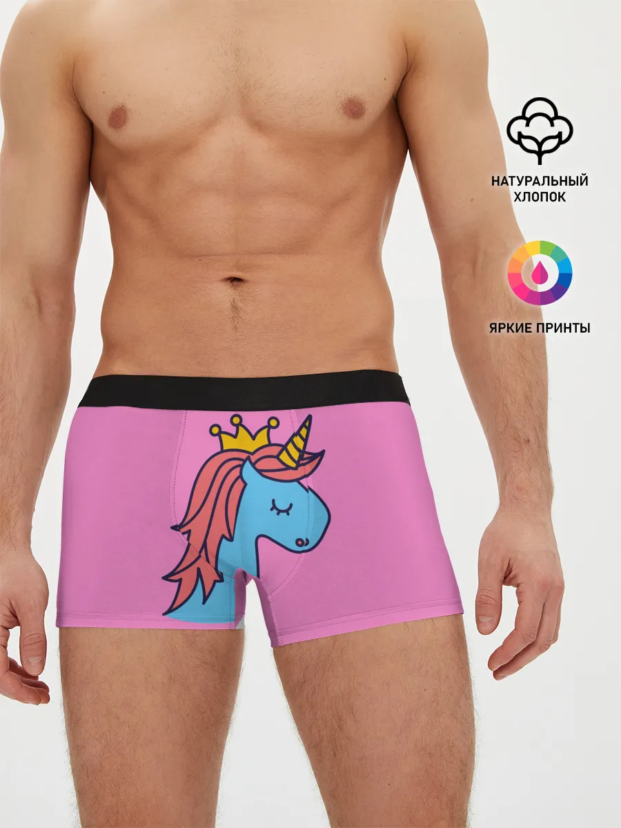 Мужские трусы боксеры / Принцесса единорогов