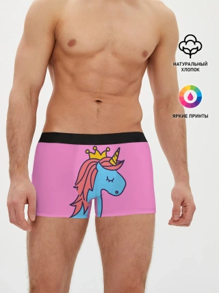 Мужские трусы боксеры / Принцесса единорогов