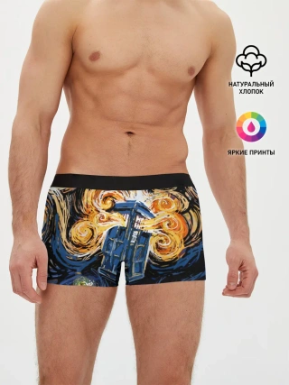 Мужские трусы боксеры / Van Gogh Tardis