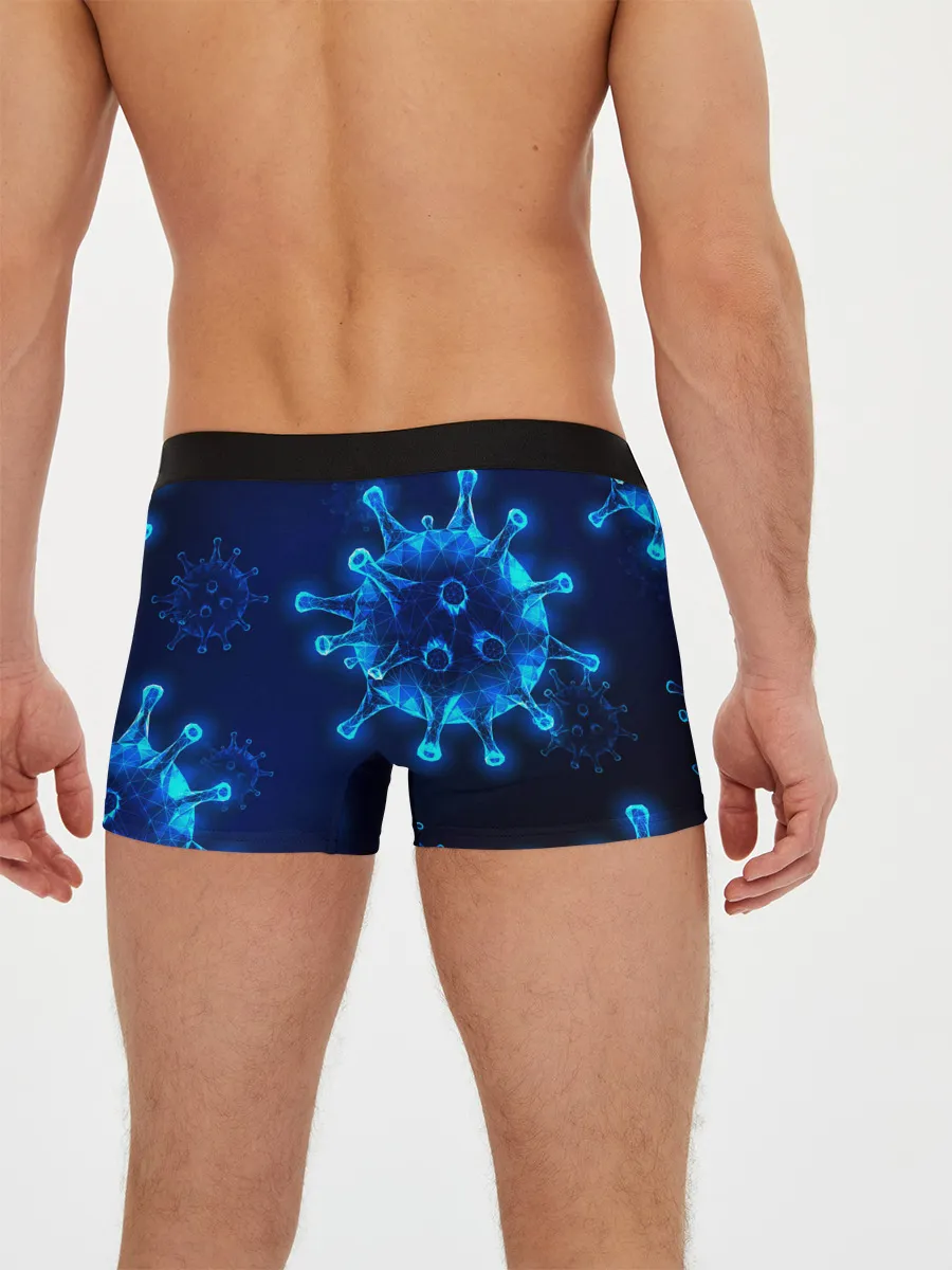 Мужские трусы боксеры / Warning nCoV2019