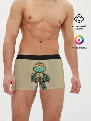 Мужские трусы боксеры / ЧЕРЕПАШКИ - НИНДЗЯ