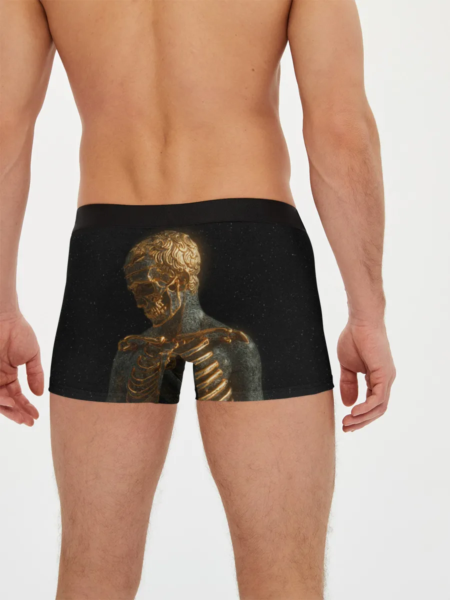 Мужские трусы боксеры / Скелет В Золоте