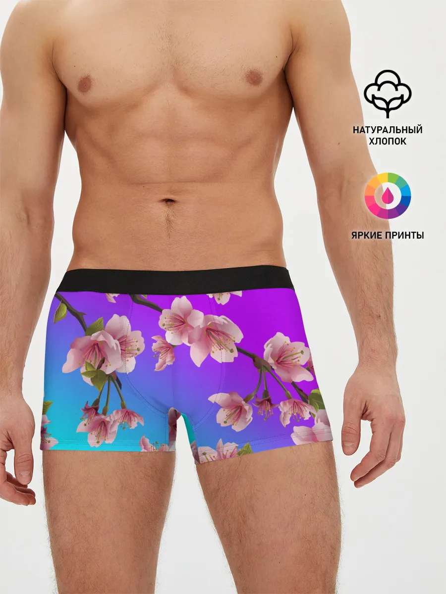 Мужские трусы боксеры / САКУРА ВИШНЯ