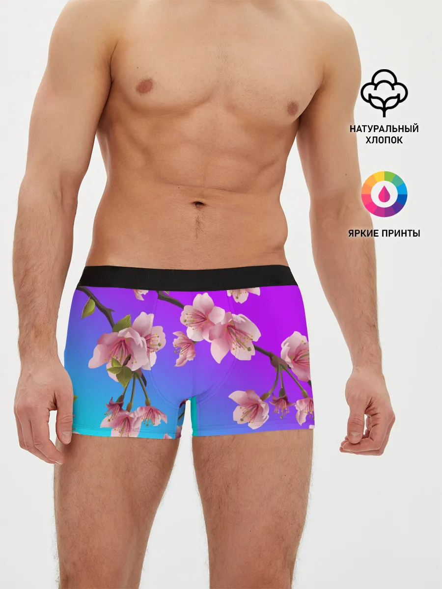 Мужские трусы боксеры / САКУРА ВИШНЯ