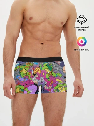 Мужские трусы боксеры / ЧЕРЕПАШКИ