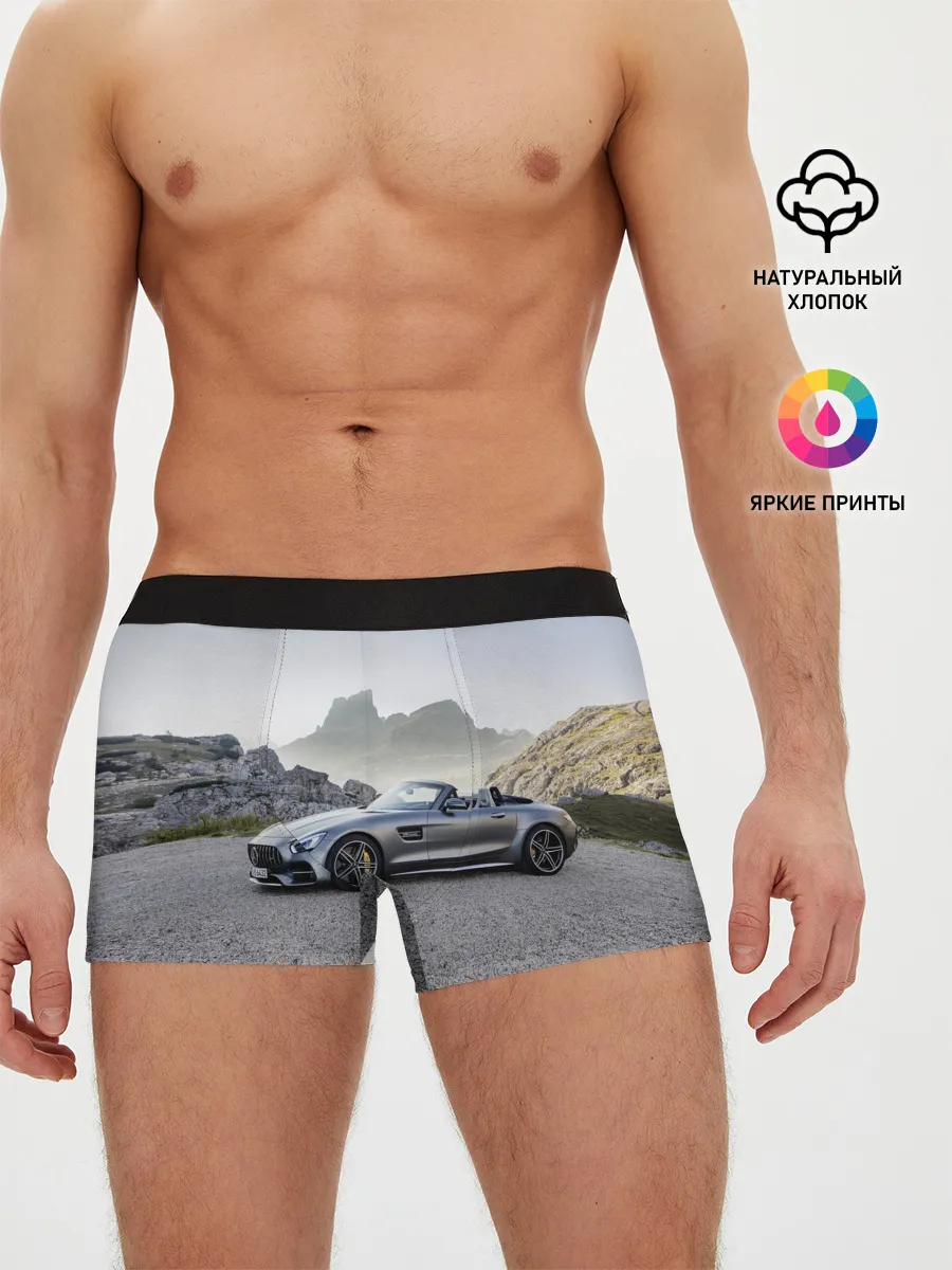 Мужские трусы боксеры / Mercedes V8 Biturbo