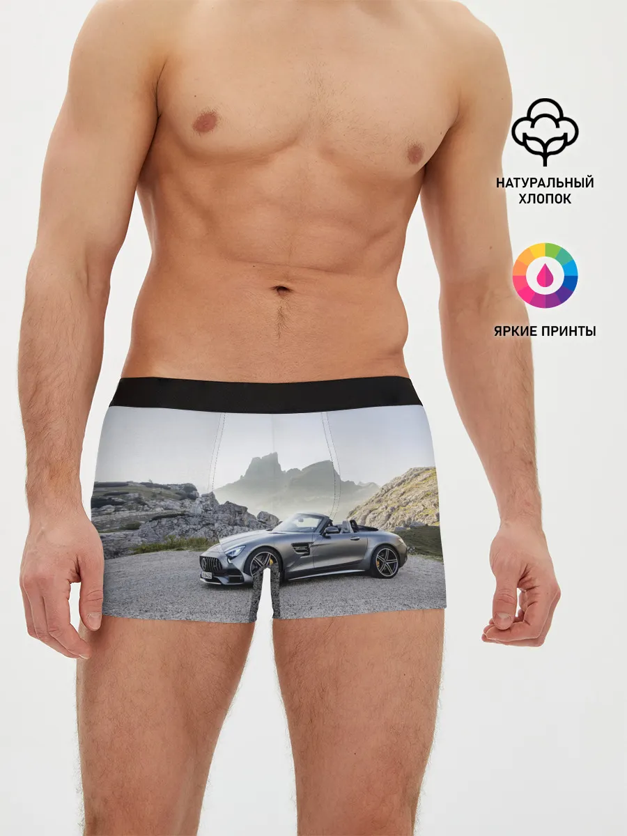 Мужские трусы боксеры / Mercedes V8 Biturbo