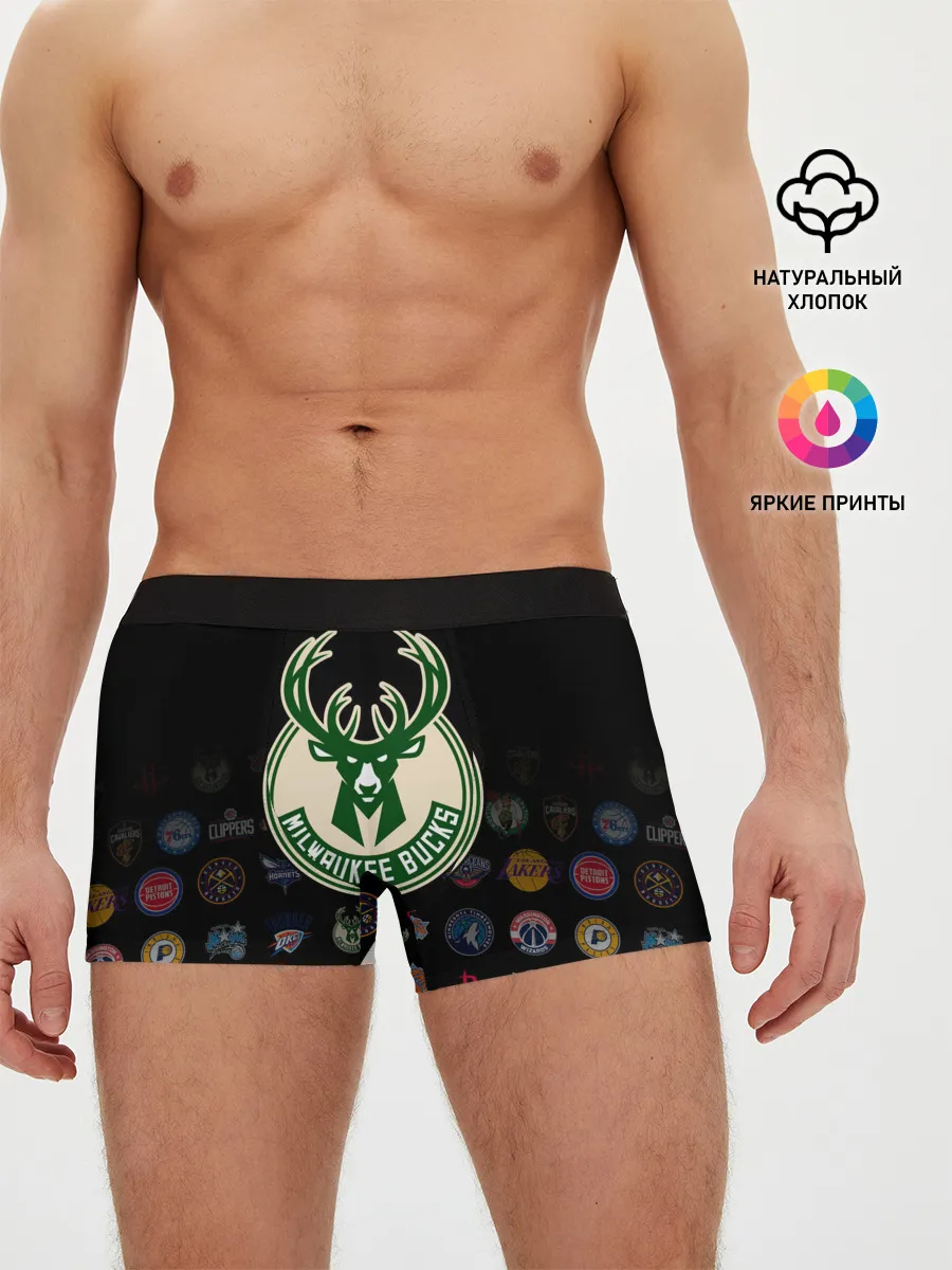 Мужские трусы боксеры / Milwaukee Bucks