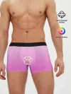 Мужские трусы боксеры / Розовая лапка с подушечками