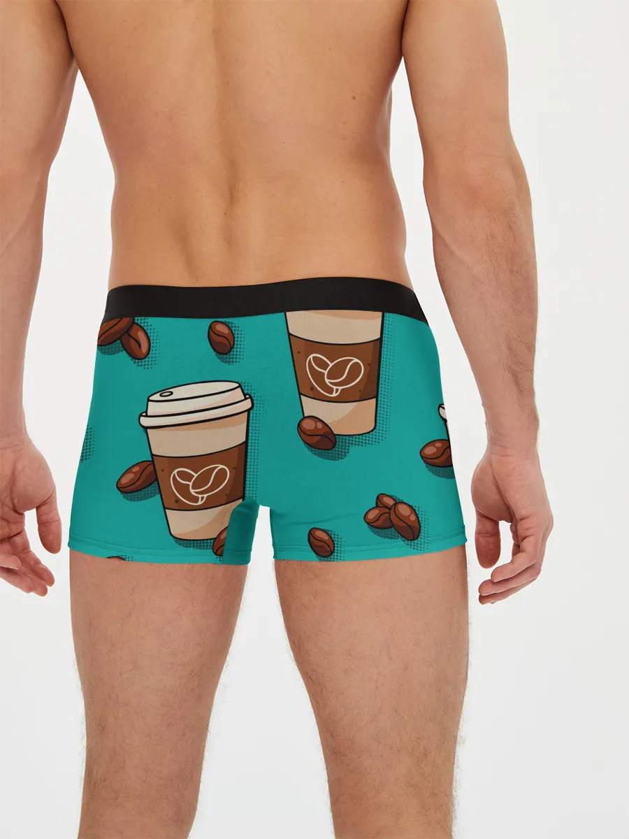 Мужские трусы боксеры / Я ЛЮБЛЮ КОФЕ | I LOVE COFFEE