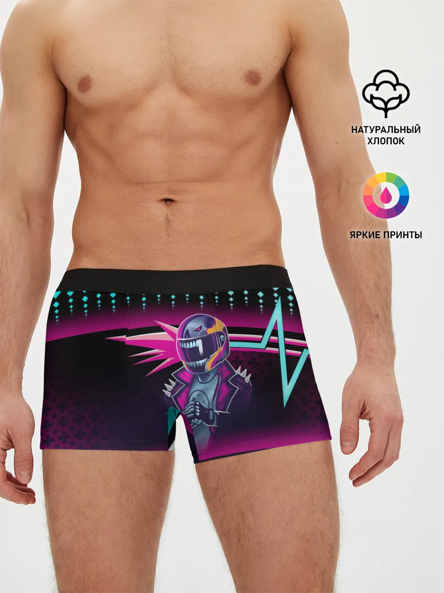 Мужские трусы боксеры / НЕОНОВЫЙ ГОНЩИК