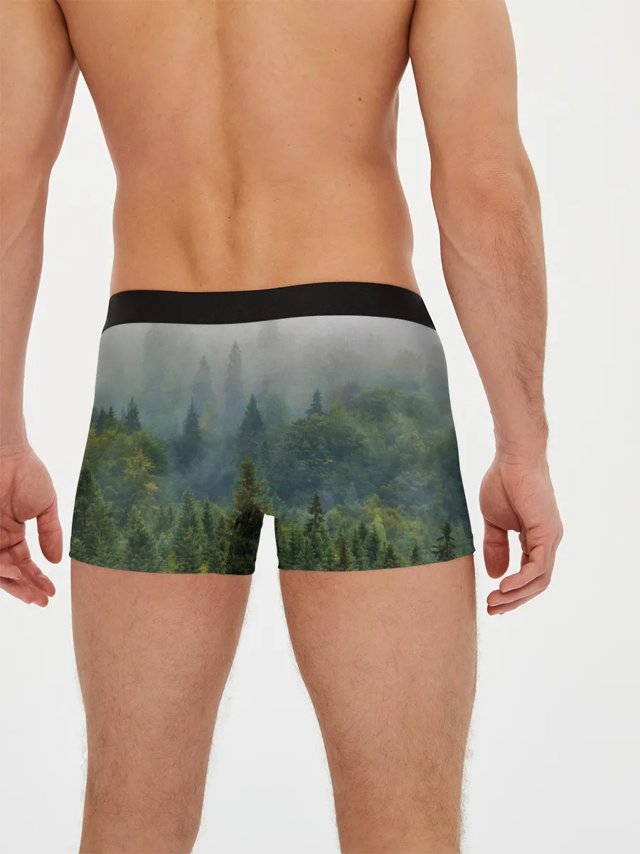 Мужские трусы боксеры / Лес мой храм