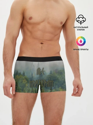 Мужские трусы боксеры / Лес мой храм