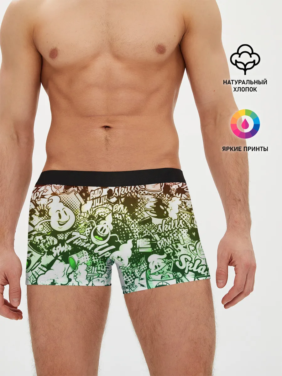 Мужские трусы боксеры / Граффити