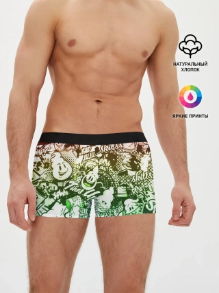 Мужские трусы боксеры / Граффити