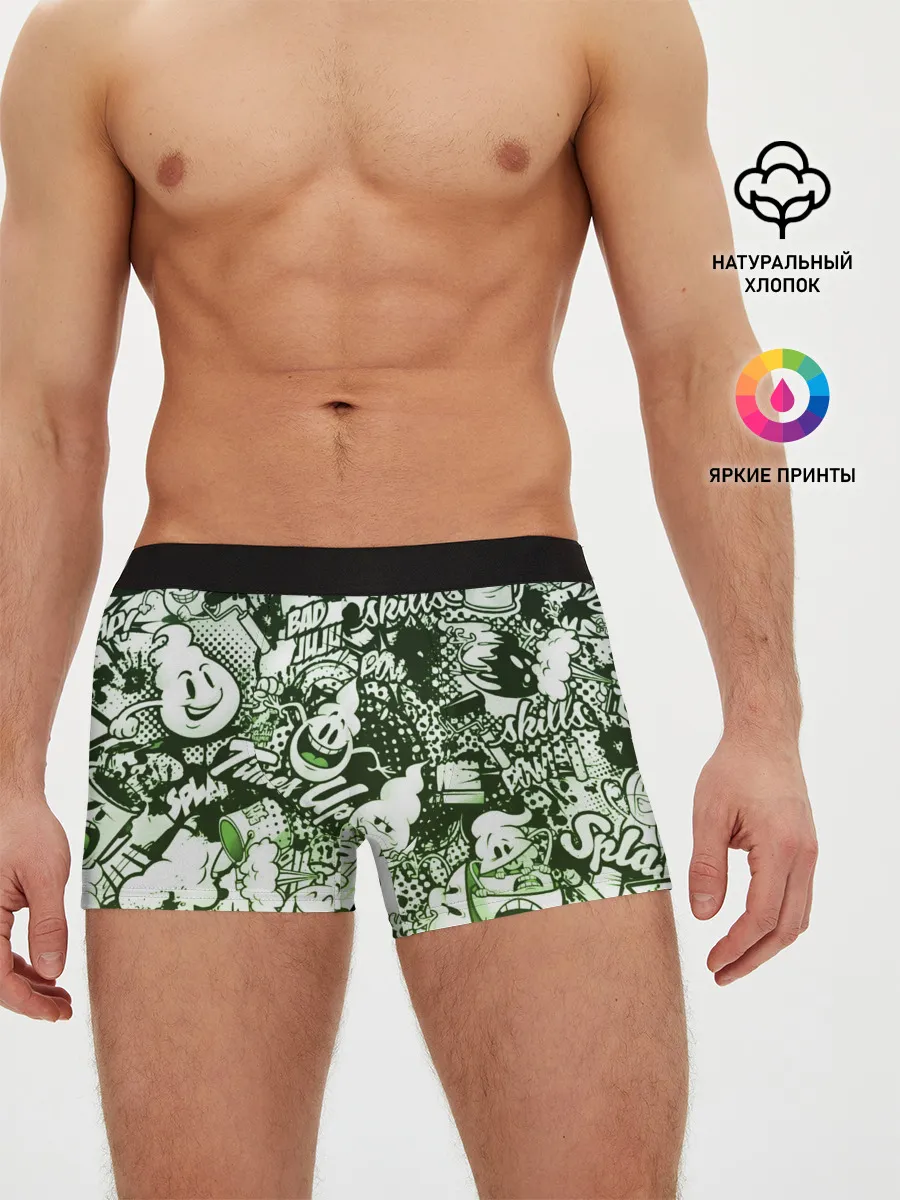 Мужские трусы боксеры / Граффити