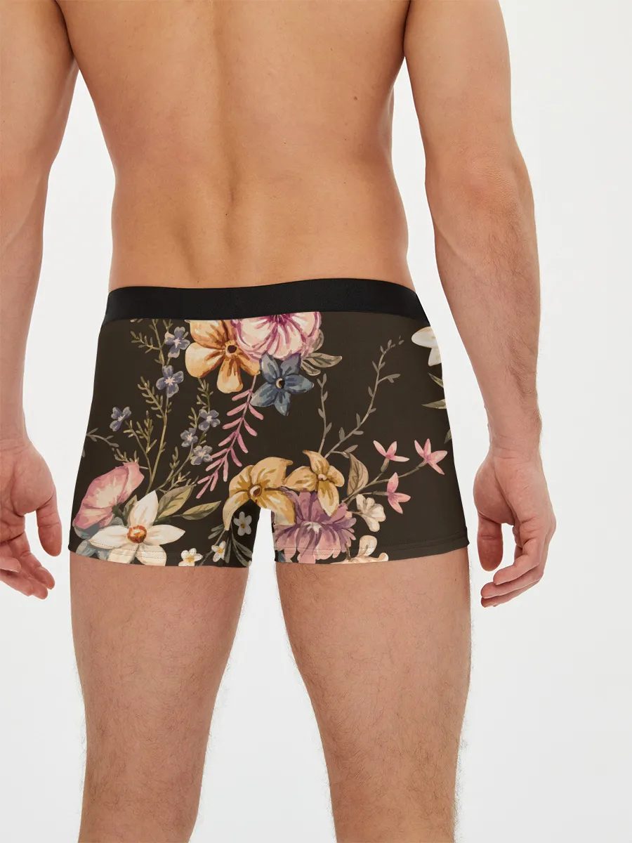 Мужские трусы боксеры / цветы