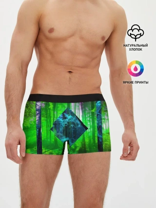 Мужские трусы боксеры / ПСИХОДЕЛИЯ ЛЕСА