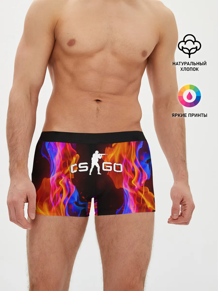 Мужские трусы боксеры / CS:GO FIRE