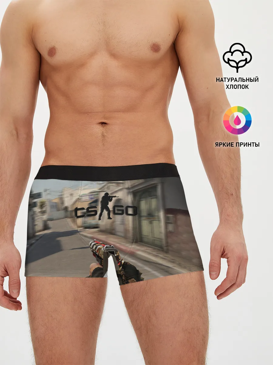 Мужские трусы боксеры / CS:GO - Ominous Look | Зловещий взгляд