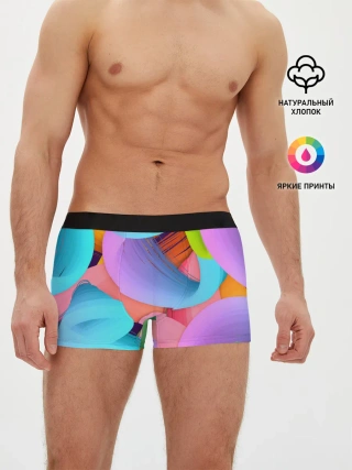 Мужские трусы боксеры / абстракция
