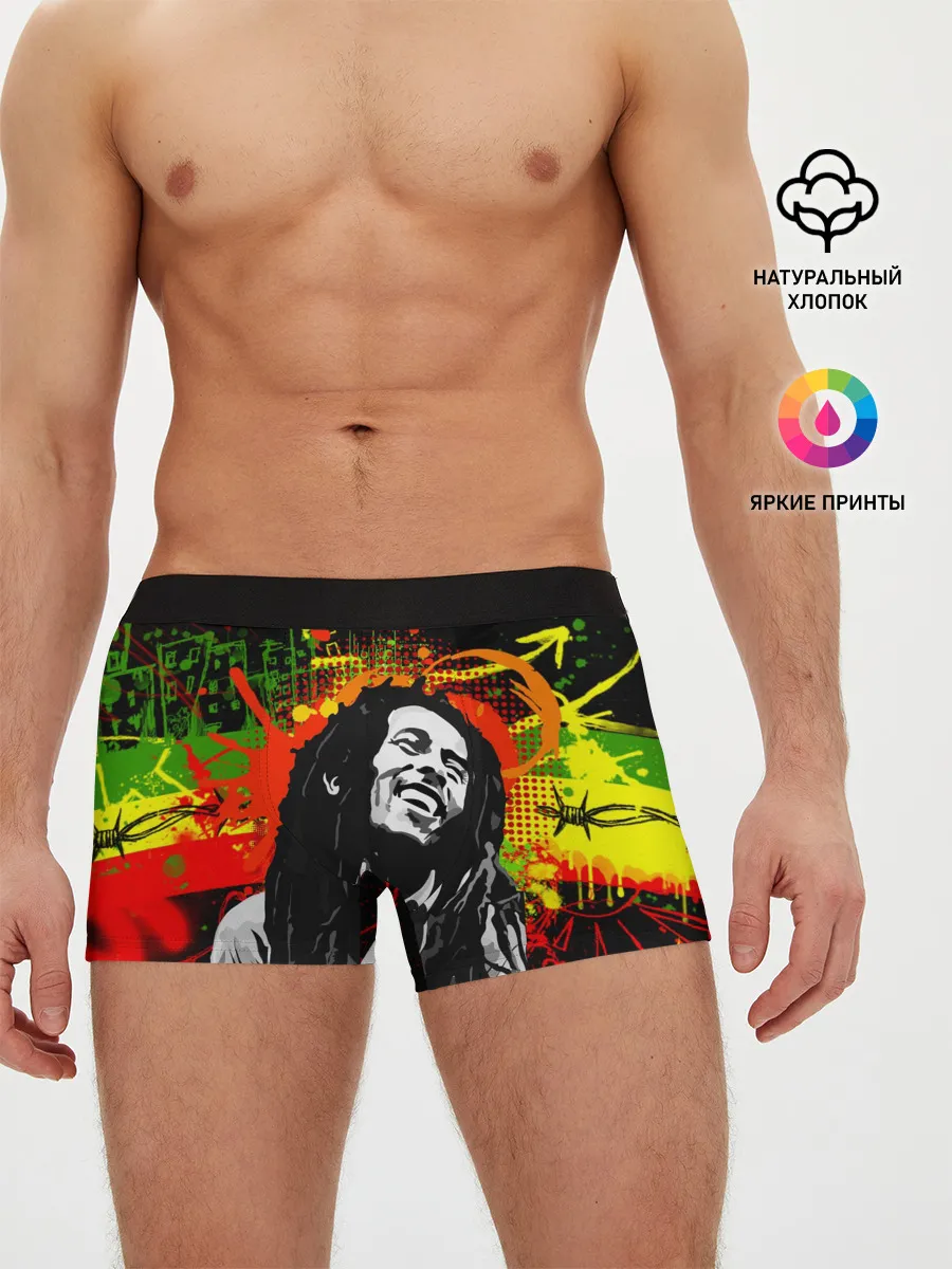 Мужские трусы боксеры / Боб Марли