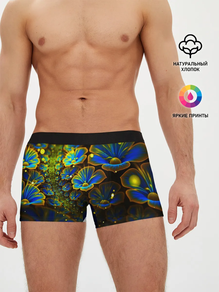 Мужские трусы боксеры / Ночные Цветочки
