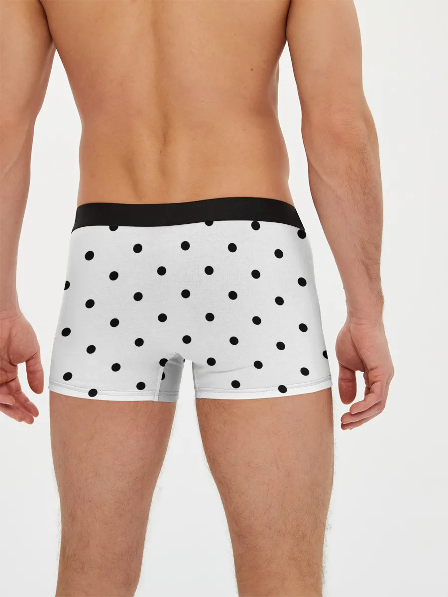 Мужские трусы боксеры / горошек