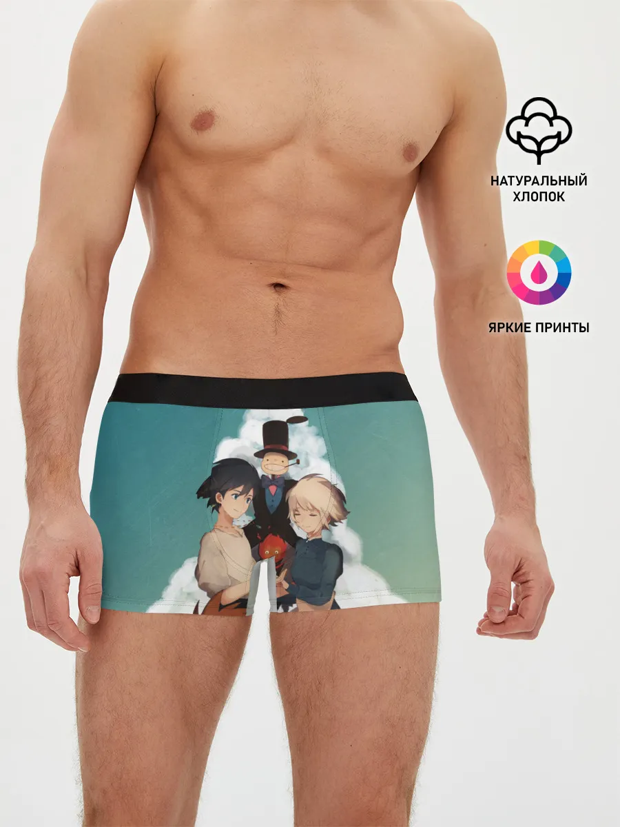 Мужские трусы боксеры / Хаул, Софи, Кальцифер и другие