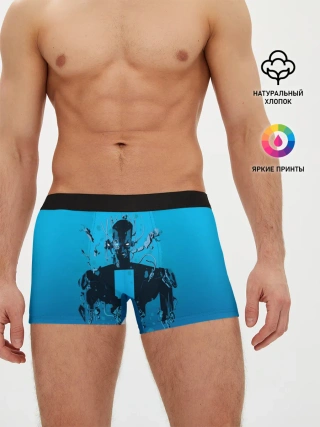 Мужские трусы боксеры / Zima blue