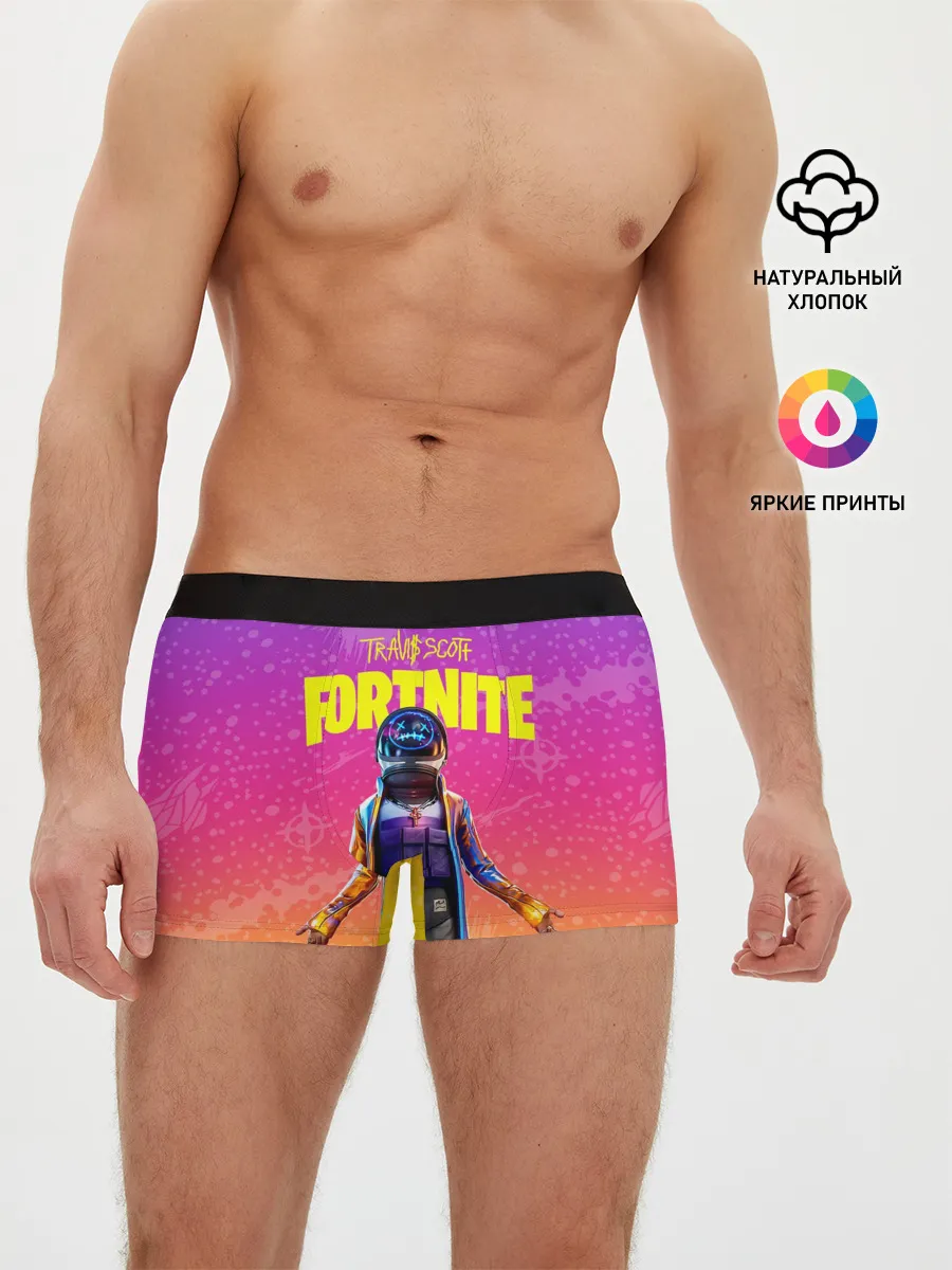 Мужские трусы боксеры / TRAVIS SCOTT+FORTNITE