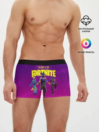 Мужские трусы боксеры / TRAVIS SCOTT+FORTNITE