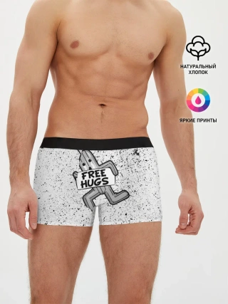 Мужские трусы боксеры / FREE HUGS