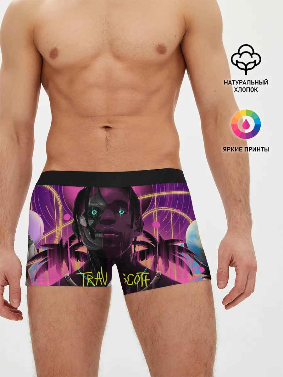 Мужские трусы боксеры / TRAVIS SCOTT+FORTNITE