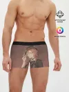 Мужские трусы боксеры / Чуя Накахар на состаренном фоне