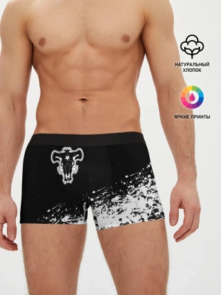 Мужские трусы боксеры / Черный Клевер