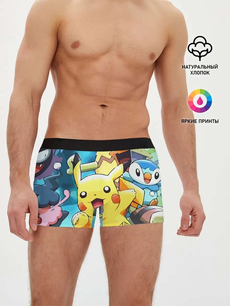Мужские трусы боксеры / Pokrmons