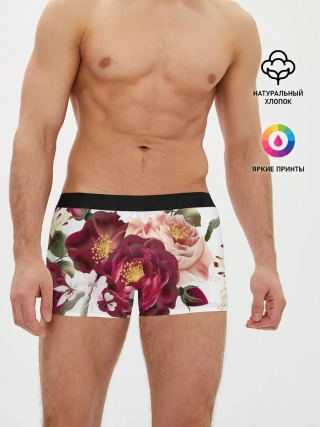 Мужские трусы боксеры / Розы