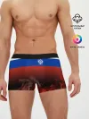 Мужские трусы боксеры / Россия огонь