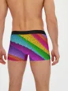 Мужские трусы боксеры / Яркая мозаика радуга диагональ